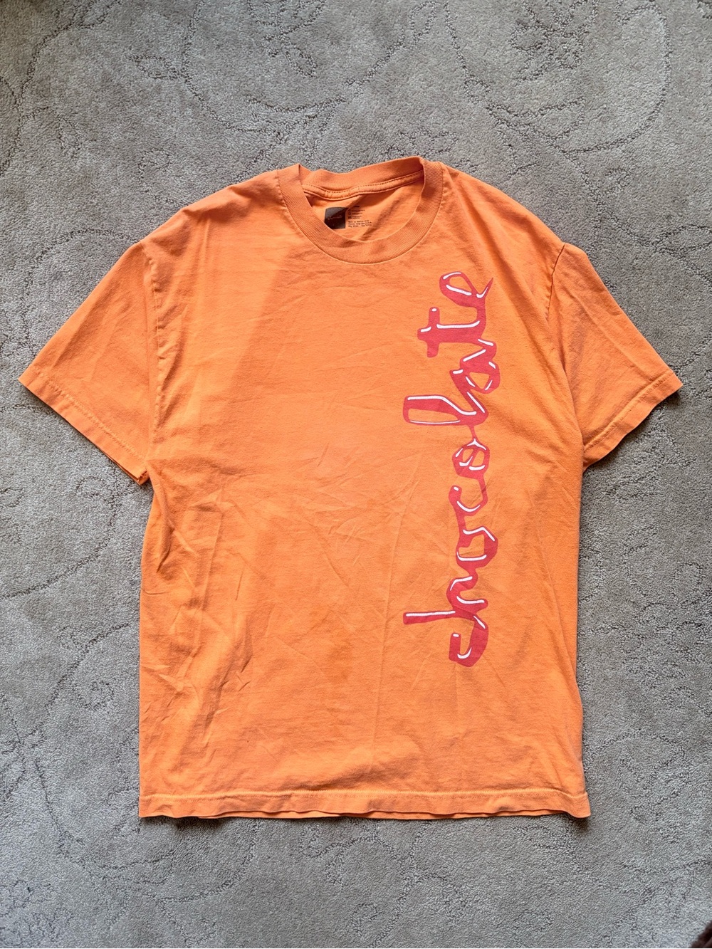 Orange Chocolate Skater Brand Shirt Size L